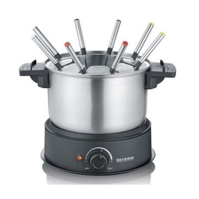 Fondue 1500w 8 fourchettes inox/noir Severin 2470