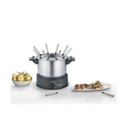 Fondue 1500w 8 fourchettes inox/noir Severin 2470
