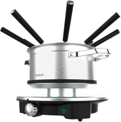 Fondue électrique inox 1500W 8 personnes avec thermostat