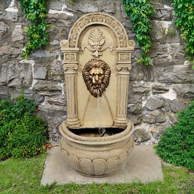 Fontaine Antika style antique beige avec pompe 250L/h pour intérieur/extérieur