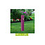 Fontaine borne pixel coloris aubergine H.92 cm