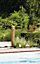Fontaine de jardin Garantia Wood en polyéthylène imitation bois coloris bois clair H.100 cm