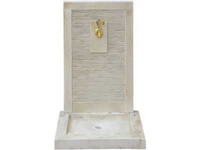 Fontaine "ETNA"  en pierre reconstituée  57 x 42 x 87 cm Beige