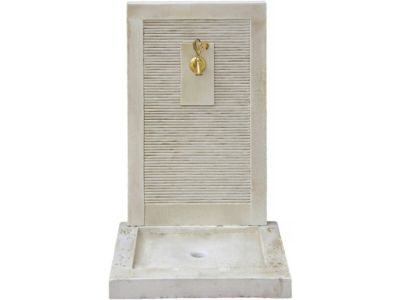 Fontaine "ETNA"  en pierre reconstituée  57 x 42 x 87 cm Beige