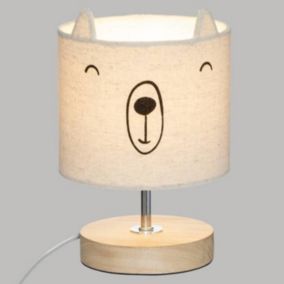 FOR KIDS Lampe enfant abat-jour Ourson