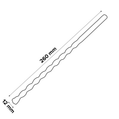 Foret béton (x1) - dimensions Ø.12 x L.260 mm - emmanchement SDS Plus - Erbauer