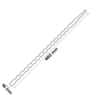 Foret béton (x1) - dimensions Ø.16 x L.460 mm - emmanchement SDS Plus - Erbauer