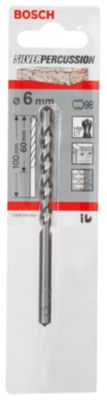 Foret béton (x1) - dimensions Ø.6 x L.100 mm - emmanchement SDS Plus - Bosch