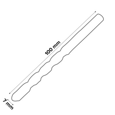 Foret béton (x1) - dimensions Ø.7 x L.100 mm - emmanchement Cylindrique - Universal