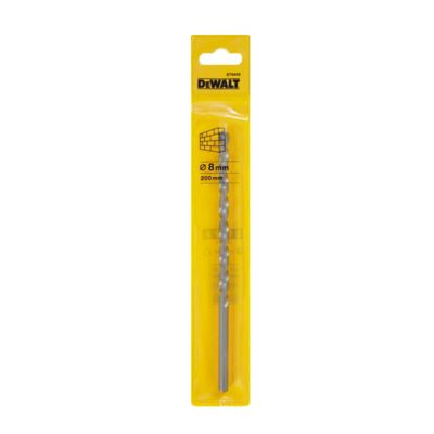 Foret béton (x1) - dimensions Ø.8 x L.200 mm - emmanchement Cylindrique - DeWalt