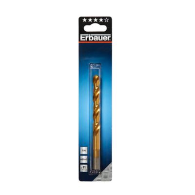Foret métal (x1) - dimensions Ø.11 x L.142 mm - emmanchement Cylindrique - Erbauer