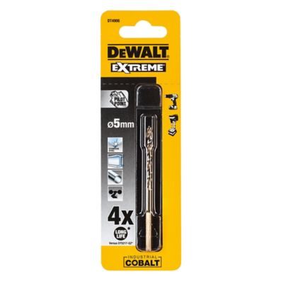 Foret métal (x1) - dimensions Ø.5 x L.86 mm - emmanchement 3 méplats - DeWalt