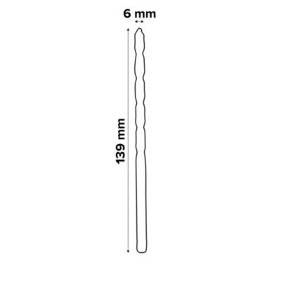 Foret métal (x1) - dimensions Ø.6 x L.139 mm - emmanchement Cylindrique - Erbauer