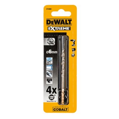 Foret métal (x1) - dimensions Ø.6 x L.93 mm - emmanchement 3 méplats - DeWalt