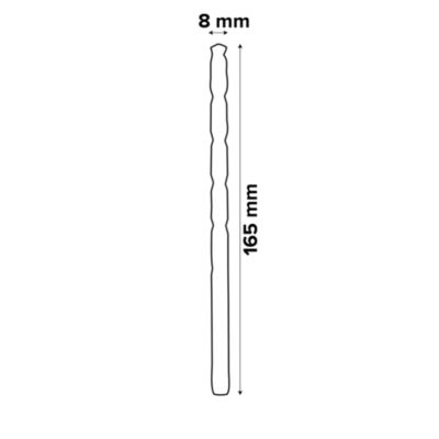 Foret métal (x1) - dimensions Ø.8 x L.165 mm - emmanchement Cylindrique - Erbauer