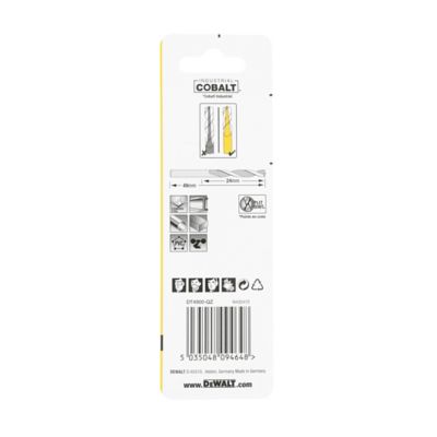 Foret métal (x2) - dimensions Ø.2 x L.49 mm - emmanchement 3 méplats - DeWalt