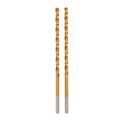 Foret métal (x2) - dimensions Ø.4 x L.119 mm - emmanchement Cylindrique - Erbauer
