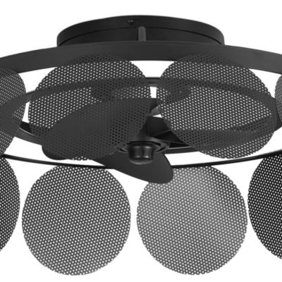 Forlight CIL Ventilateur de plafond LED 3 pales Noir 2700-6000K, IP44 ...