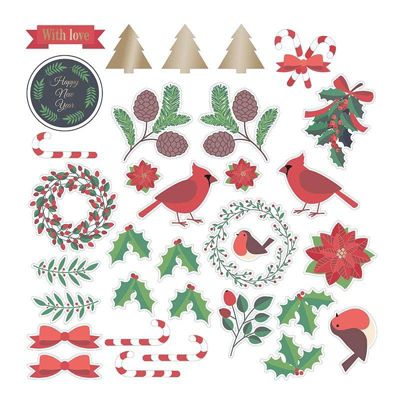 Formes en papier Merry Christmas