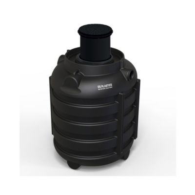 Fosse Septique Ronde 1000 Litres Renforts Circulaires Avec Réhausse Télescopique DS Eau Pour 3 Personnes