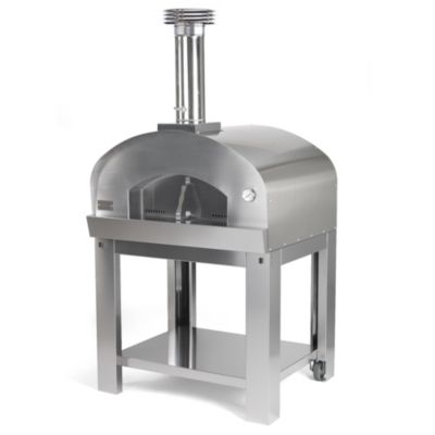 FOUR A BOIS CARMINE AVEC CHARIOT INOX EASY GARDEN