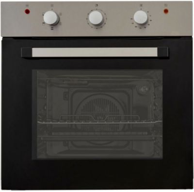 Four à chaleur tournante 60L Cooke & Lewis CLCSB60, gris inox