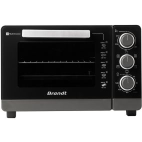 Four chaleur tournante 26l 1500w noir Brandt FC265MB