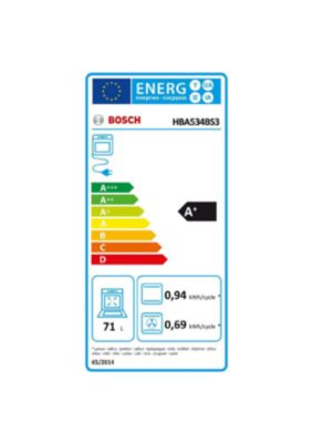 Four encastrable 71L Bosch HBA534BS3 Eclean Série 4