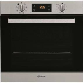 Four intégrable multifonction 66l 56cm a pyrolyse inox Indesit IFW6540PIX