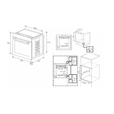 Four intégrable multifonction 72l 60cm manuel Beko BBIE12100X b100