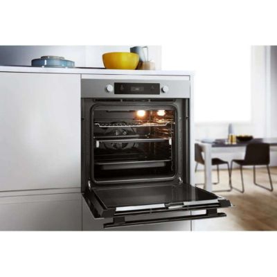Four intégrable multifonction 73l 60cm a pyrolyse inox Whirlpool OAKZ9156PIX