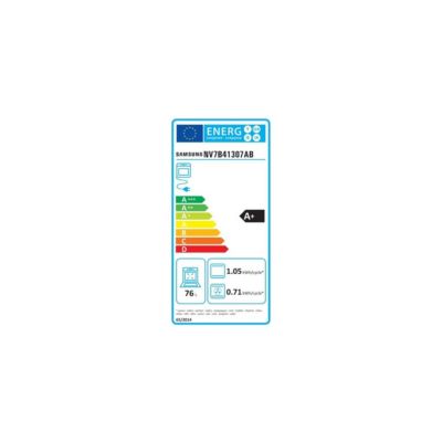 Four intégrable multifonction 76l 60cm pyrolyse noir inox Samsung NV7B41307AB