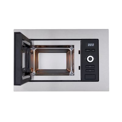 Four micro-ondes encastrable CONTINENTAL EDISON MO20IXES Noir et Inox L59,5 x 38,8 x P34,5 cm 20L