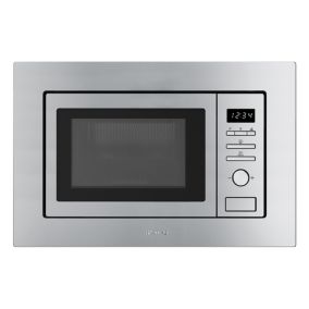 Four micro-ondes encastrable Universel 19L FMI017X Smeg inox