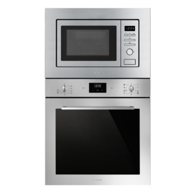 Four micro-ondes encastrable Universel 19L FMI017X Smeg inox