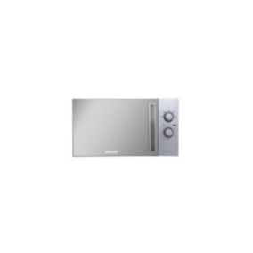 Four à Micro Ondes SOLO 26L 900w Minuteur Commande Mécanique SILVER, Cavité Enamélite BRANDT
