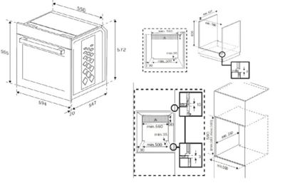 Four multifonctions 72L, nettoyage pyrolyse, Beko BBIM12300XMPEF