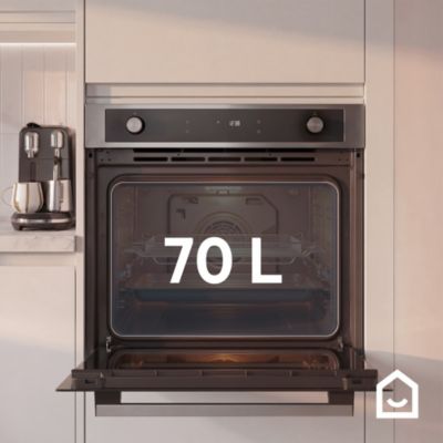 Four multifonctions nettoyage vapeur GoodHome N5M90E6SS 70L gris