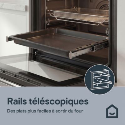 Four multifonctions nettoyage vapeur GoodHome N5M90E6SS 70L gris
