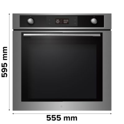 Four multifonctions nettoyage vapeur GoodHome N5M90E6SS 70L gris