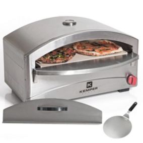 Four à pizza 4800w Cuisson pierre réfractaire 250 400 degrésc Spatule Incluse KEMPER