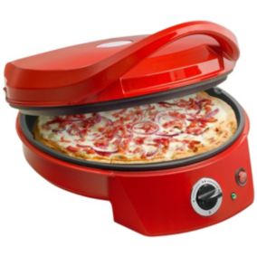 Four à pizza et grill-viandes 2en1 1800w 27cm rouge Bestron APZ400