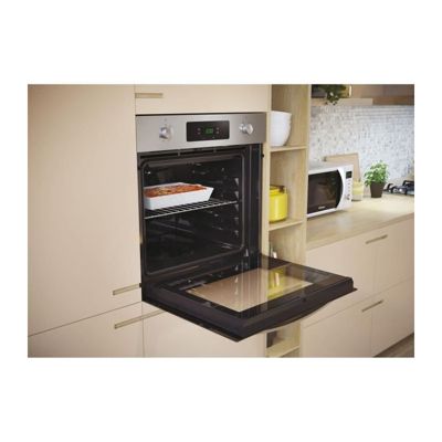 Four pyrolyse - chaleur tournante CANDY FICD X676 - Inox et noir - Classe A