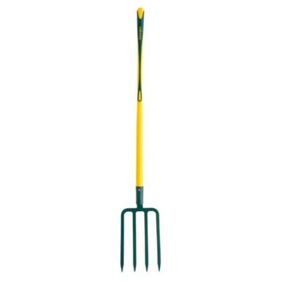 Fourche à bêcher Leborgne à douille 4 dents triangulaires 11mm manche pomme