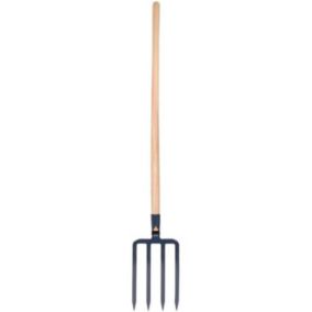 Fourche à bêcher à douille 4 dents - SPEAR & JACKSON - manche bois pomme 100 cm