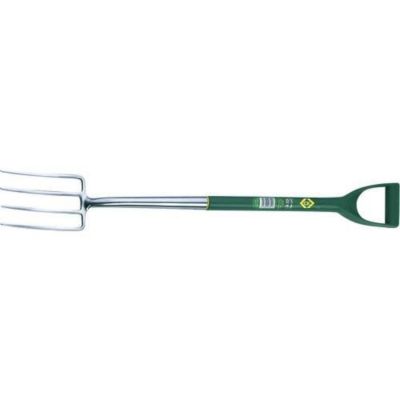 Fourche de jardin C.K G5141, tête large 280 x 180 mm, poignée en D, longueur 1000 mm