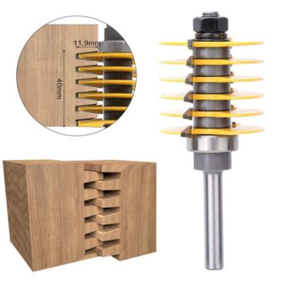 Fraise à Bois Fraise Routeur Bit 8Mm Shank Finger Joint Routeur Bit Travail Du Bois Fraise Tenon Joint Cutter