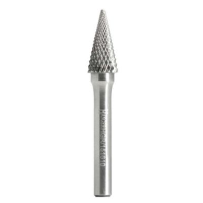 Fraise carbure conique pointue 10 x 20mm longueur 60mm - HANGER - 151610