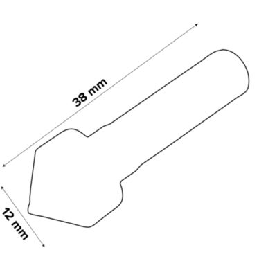 Fraise conique bois 12x50 mm UNIVERSAL