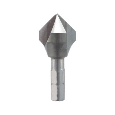 Fraise Conique à Lamer HSS 6 pans - Ébavurage et Chanfreinage - Métaux 90  D. 10.4 x Lt. 34 x Q. 6.35 mm x Z3 - Diamwood
